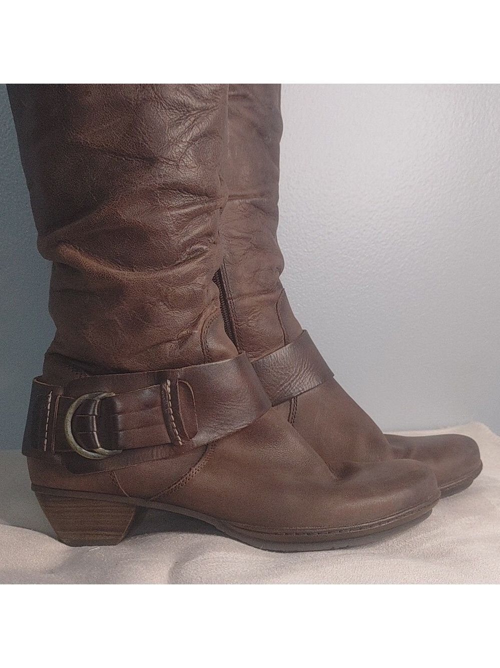 Pikolinos Brujas 38 Brown Soft Leather Slouchy Boot Steampunk Comfort Whimsygoth - Picture 2 of 16